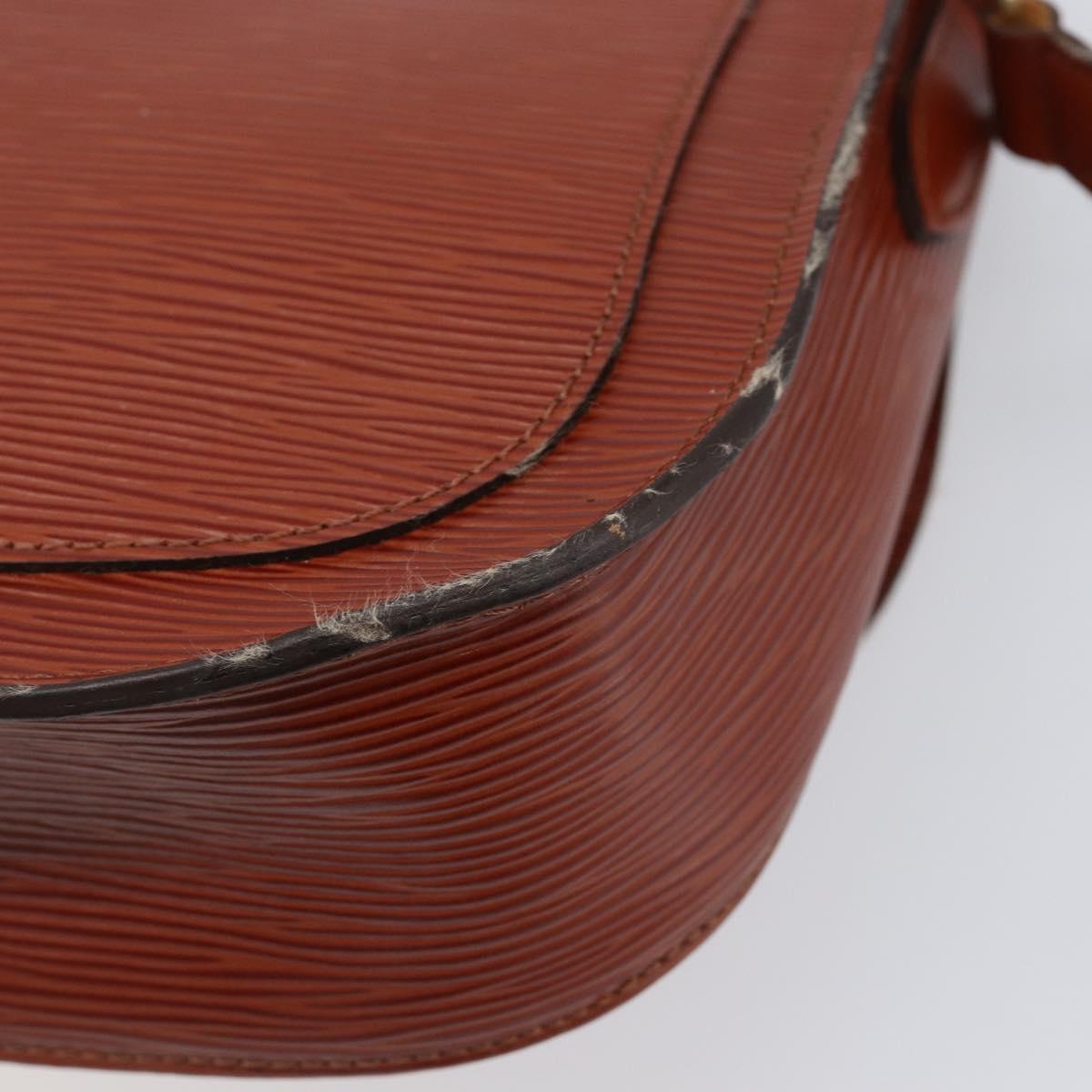 LOUIS VUITTON Epi Saint Cloud GM Shoulder Bag Brown M52193 LV Auth 202978
