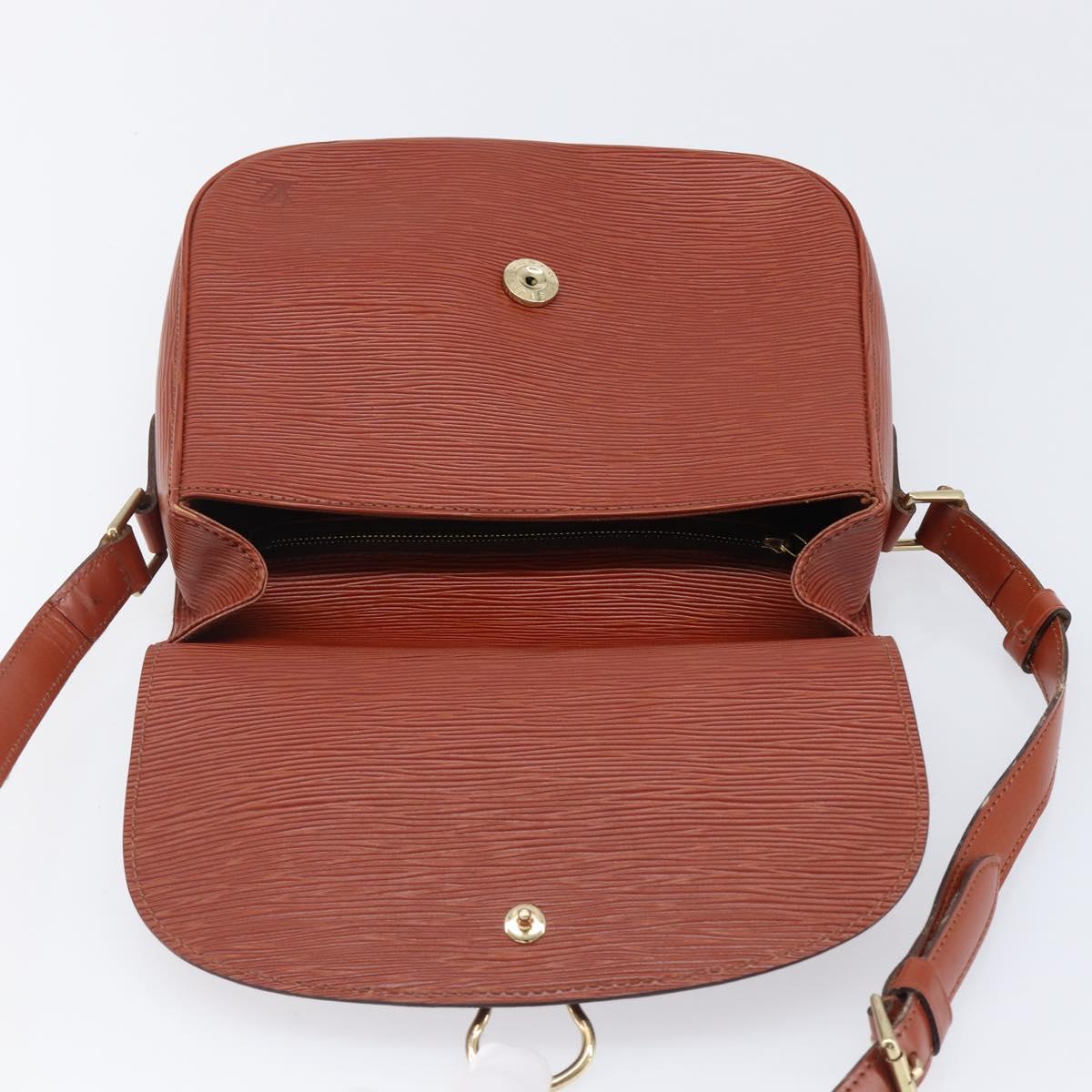 LOUIS VUITTON Epi Saint Cloud GM Shoulder Bag Brown M52193 LV Auth 202978