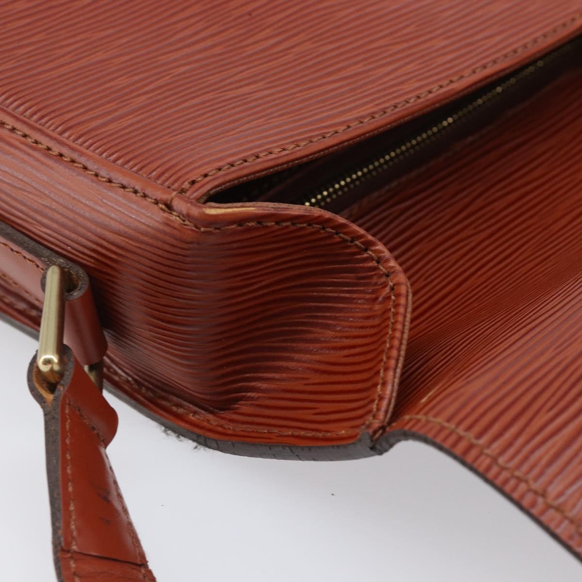 LOUIS VUITTON Epi Saint Cloud GM Shoulder Bag Brown M52193 LV Auth 202978