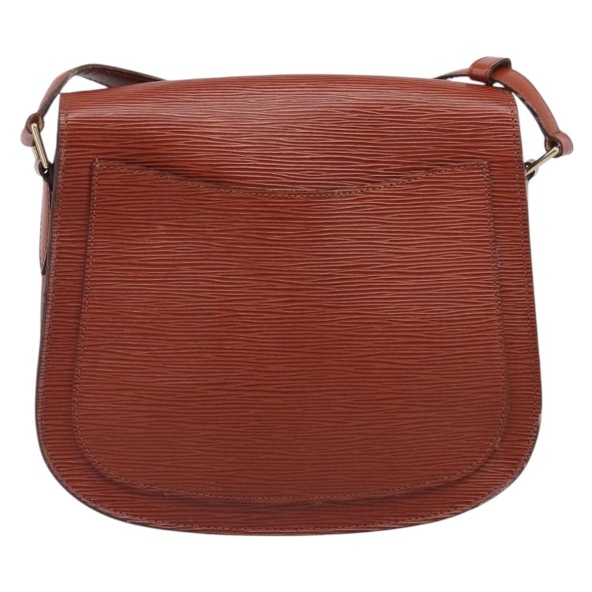 LOUIS VUITTON Epi Saint Cloud GM Shoulder Bag Brown M52193 LV Auth 202978