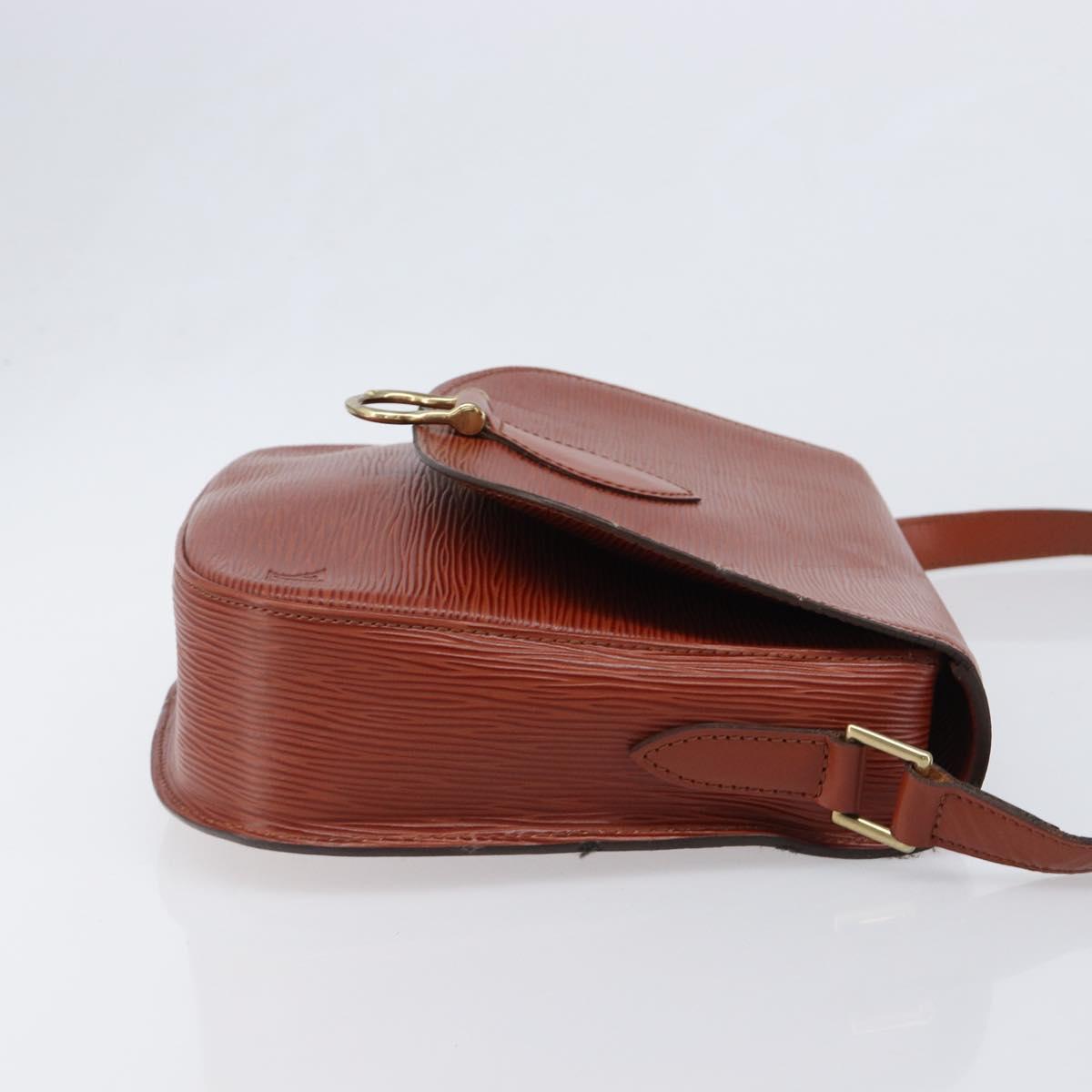 LOUIS VUITTON Epi Saint Cloud GM Shoulder Bag Brown M52193 LV Auth 202978