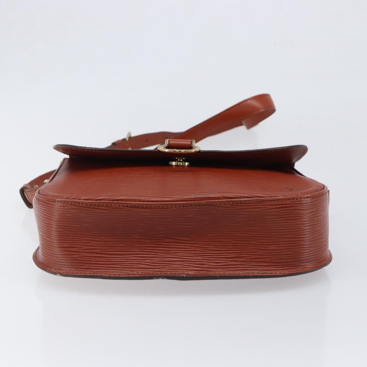 LOUIS VUITTON Epi Saint Cloud GM Shoulder Bag Brown M52193 LV Auth 202978