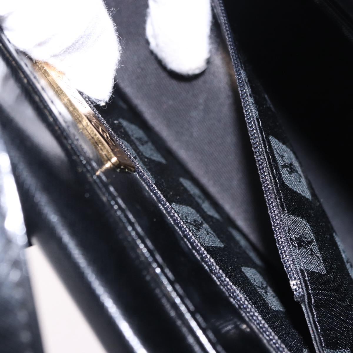 SAINT LAURENT Hand Bag Leather Black Gold 311210 Auth 202987