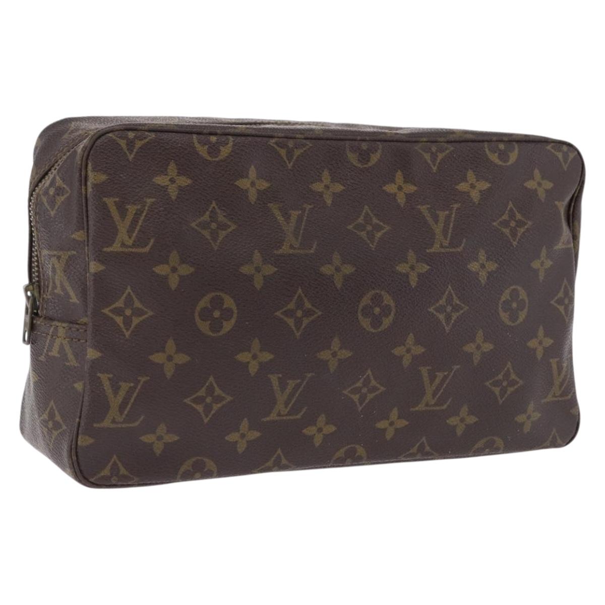 LOUIS VUITTON Monogram Trousse Toilette 28 Clutch Bag M47522 LV Auth 202993