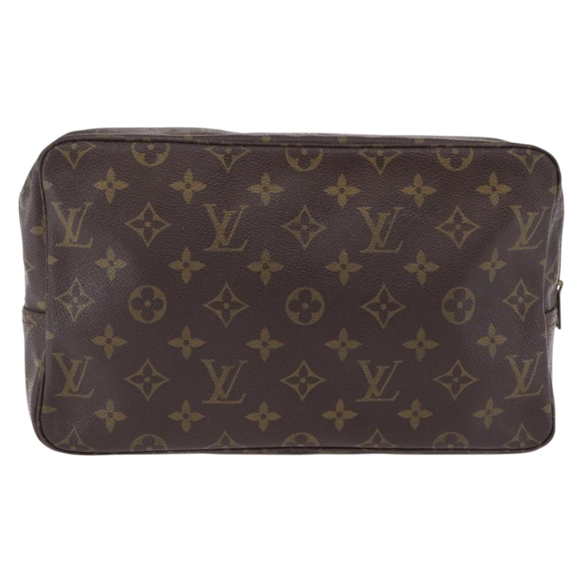 LOUIS VUITTON Monogram Trousse Toilette 28 Clutch Bag M47522 LV Auth 202993