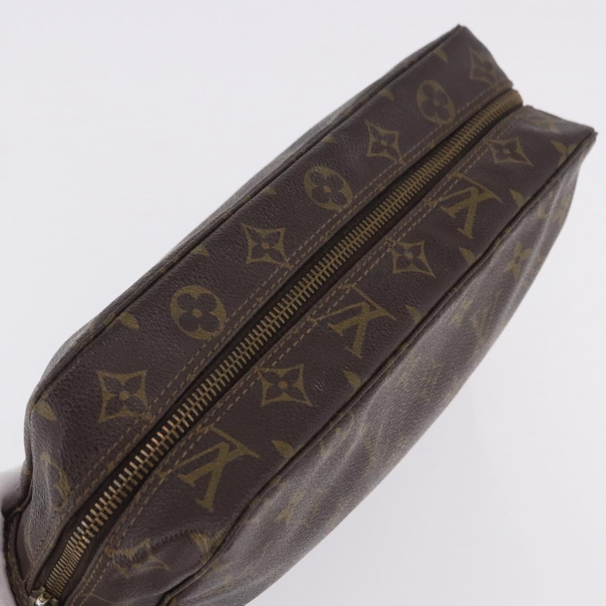 LOUIS VUITTON Monogram Trousse Toilette 28 Clutch Bag M47522 LV Auth 202993