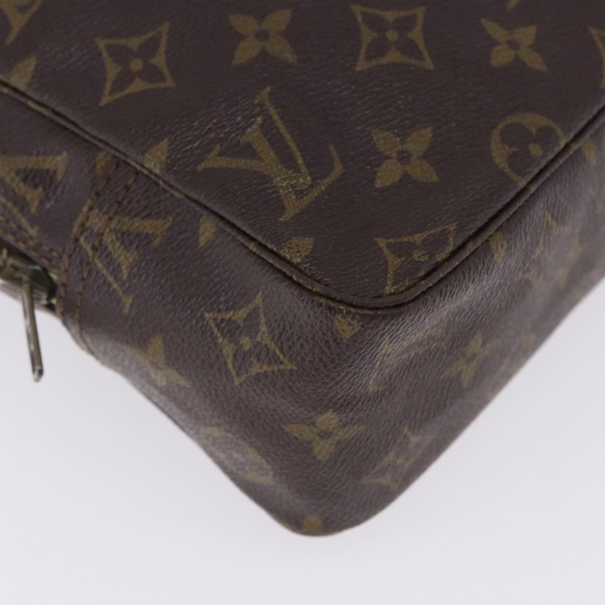LOUIS VUITTON Monogram Trousse Toilette 28 Clutch Bag M47522 LV Auth 202993