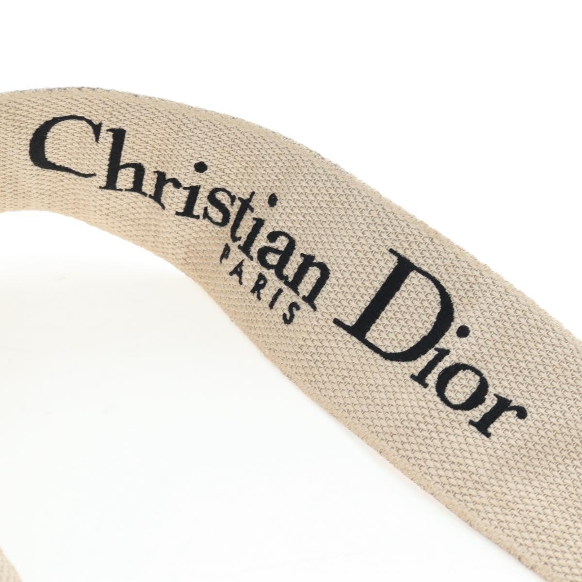 Christian Dior Saddle Shoulder Bag Leather 2way Navy Gold Auth 203000V