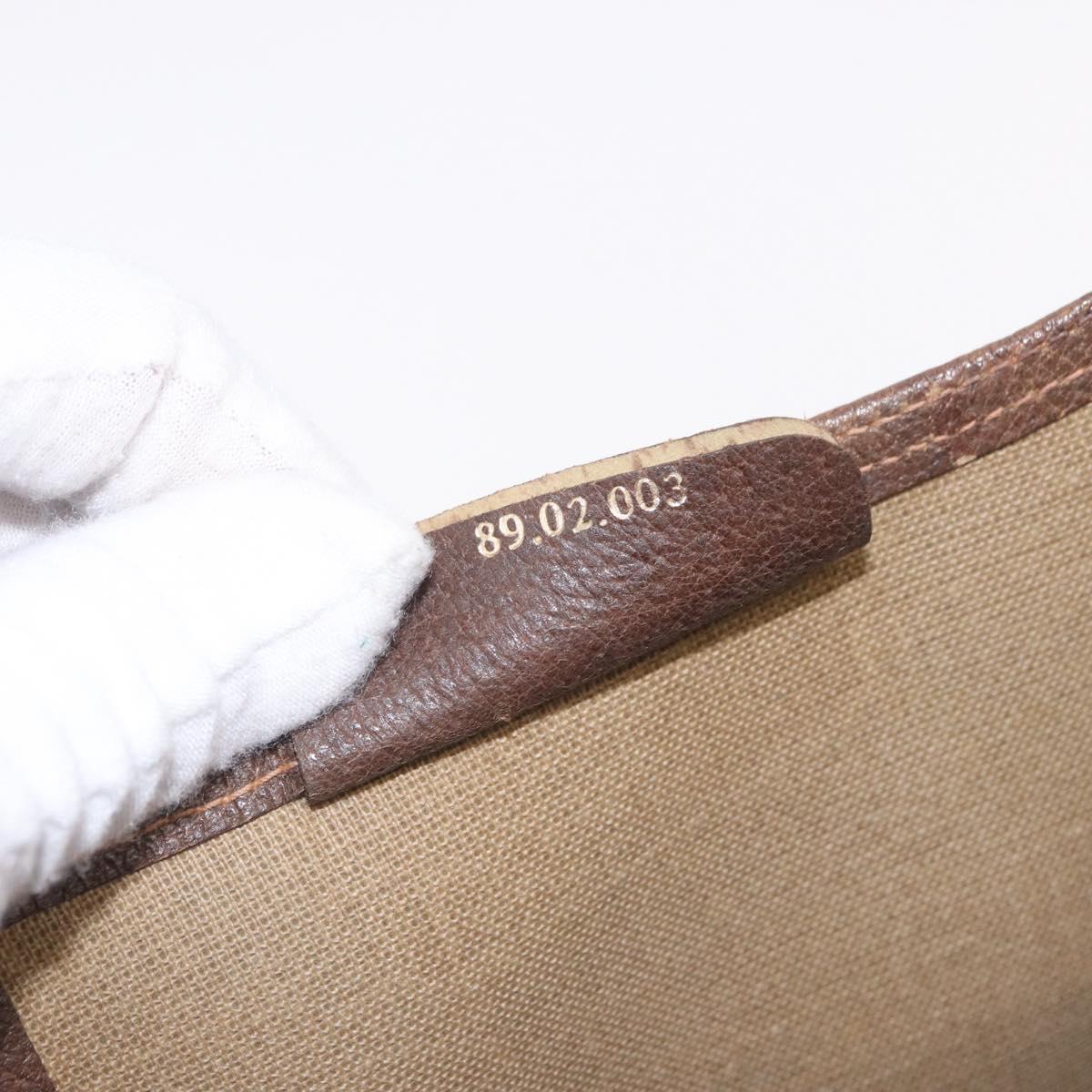 GUCCI GG Supreme Web Sherry Line Tote Bag PVC Beige Gold 89 02 003 Auth 203010