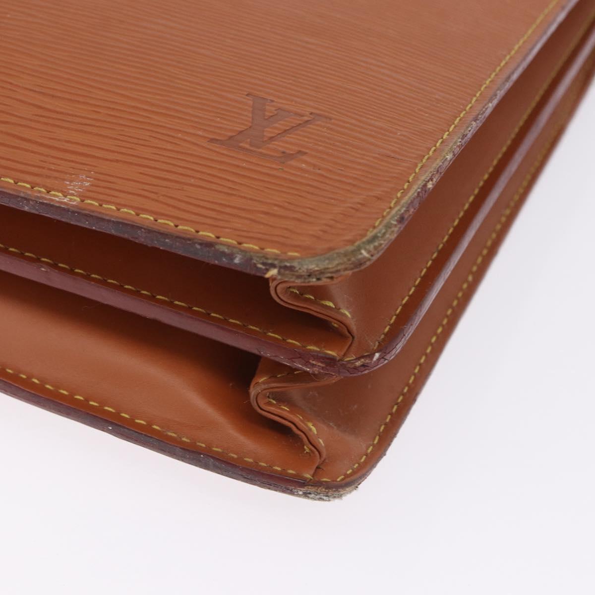 LOUIS VUITTON Epi Serviette Conseiller Case Zipangu Gold M54428 LV Auth 203011
