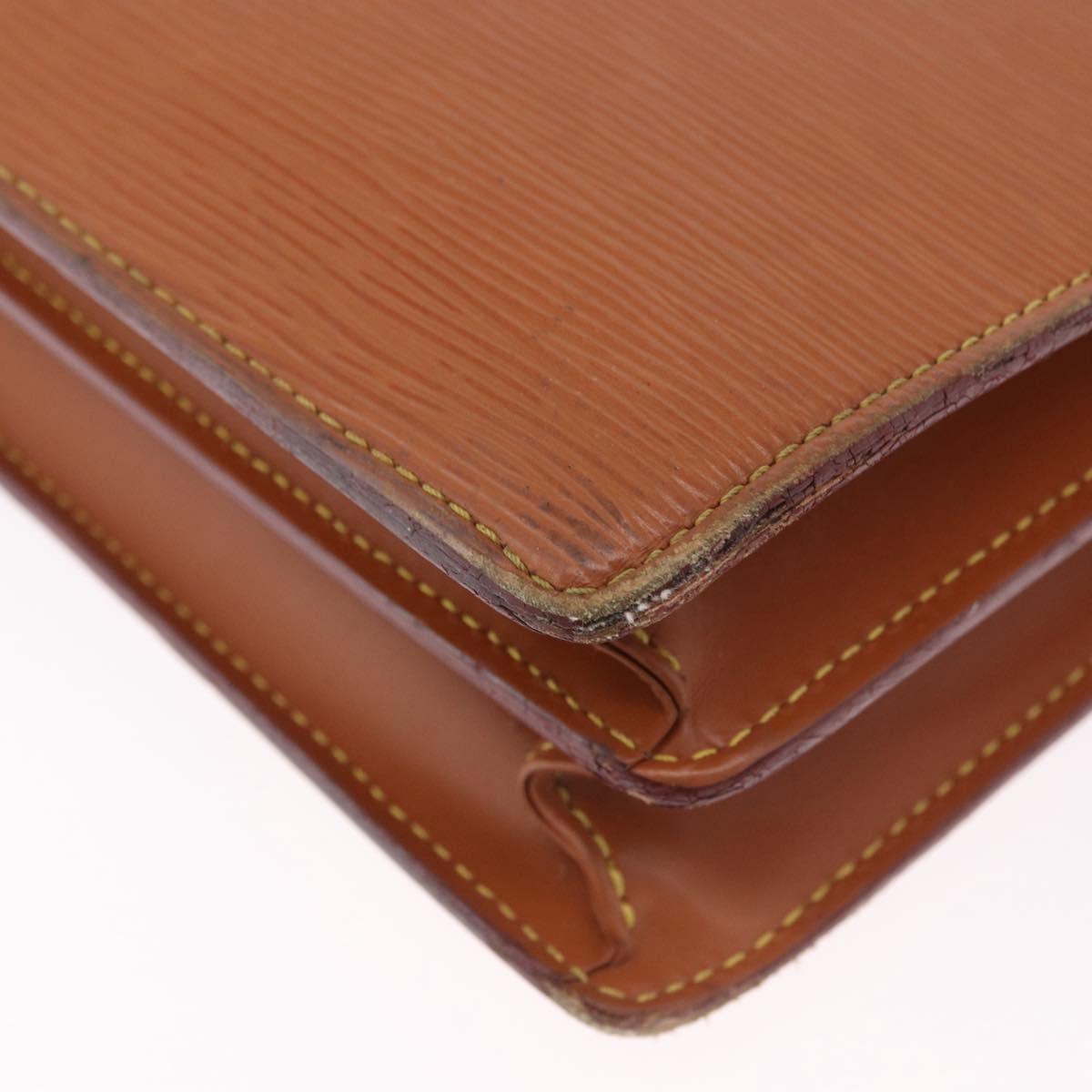LOUIS VUITTON Epi Serviette Conseiller Case Zipangu Gold M54428 LV Auth 203011