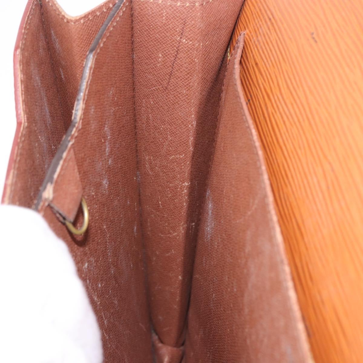 LOUIS VUITTON Epi Serviette Conseiller Case Zipangu Gold M54428 LV Auth 203011