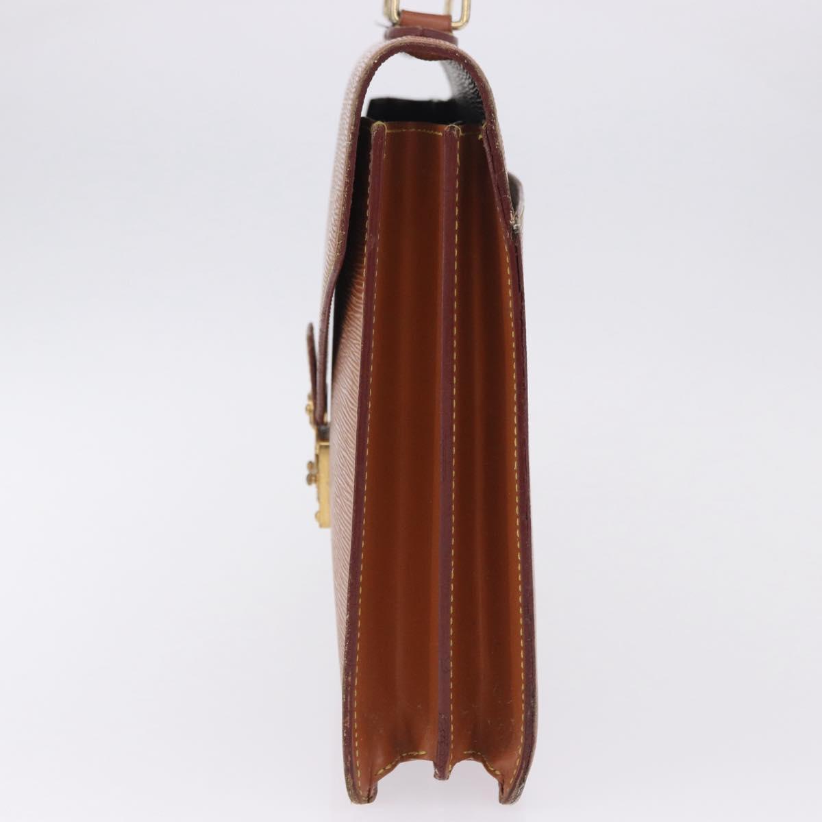 LOUIS VUITTON Epi Serviette Conseiller Case Zipangu Gold M54428 LV Auth 203011