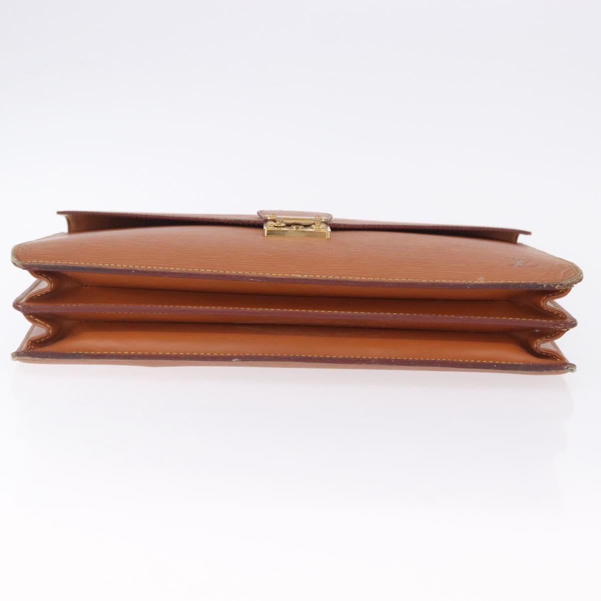 LOUIS VUITTON Epi Serviette Conseiller Case Zipangu Gold M54428 LV Auth 203011