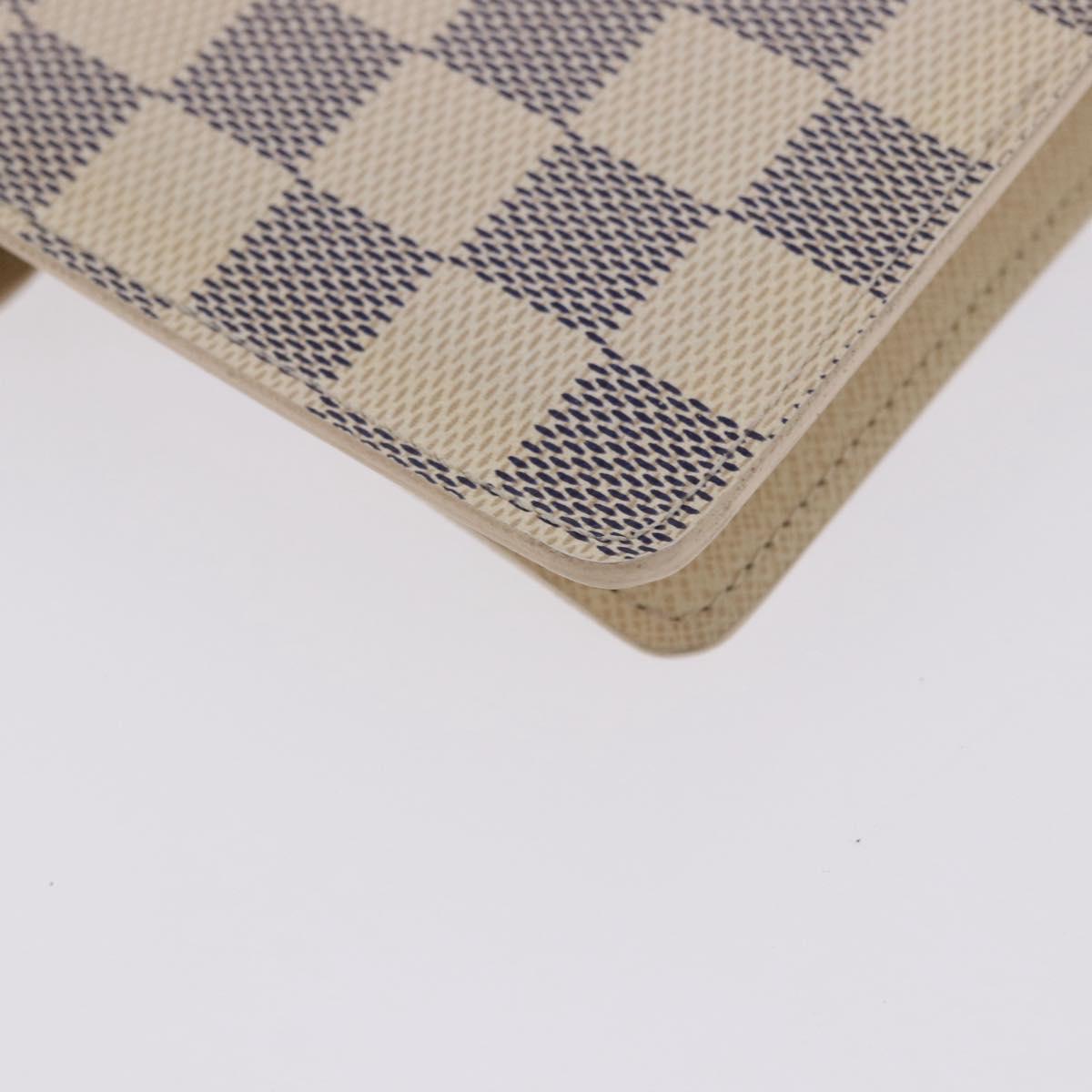 LOUIS VUITTON Damier Azur Agenda MM Day Planner Cover R20707 LV Auth 203022V