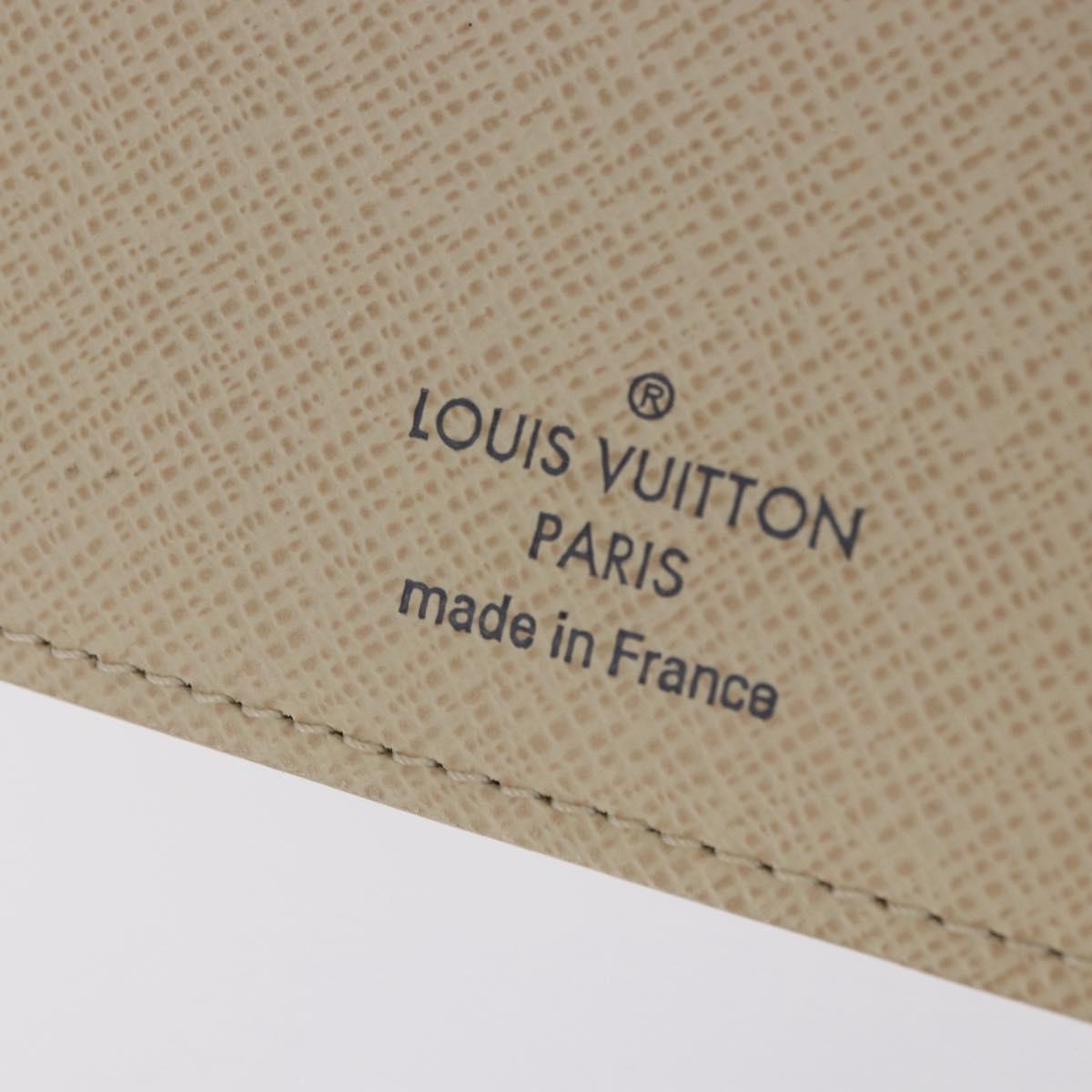 LOUIS VUITTON Damier Azur Agenda MM Day Planner Cover R20707 LV Auth 203022V