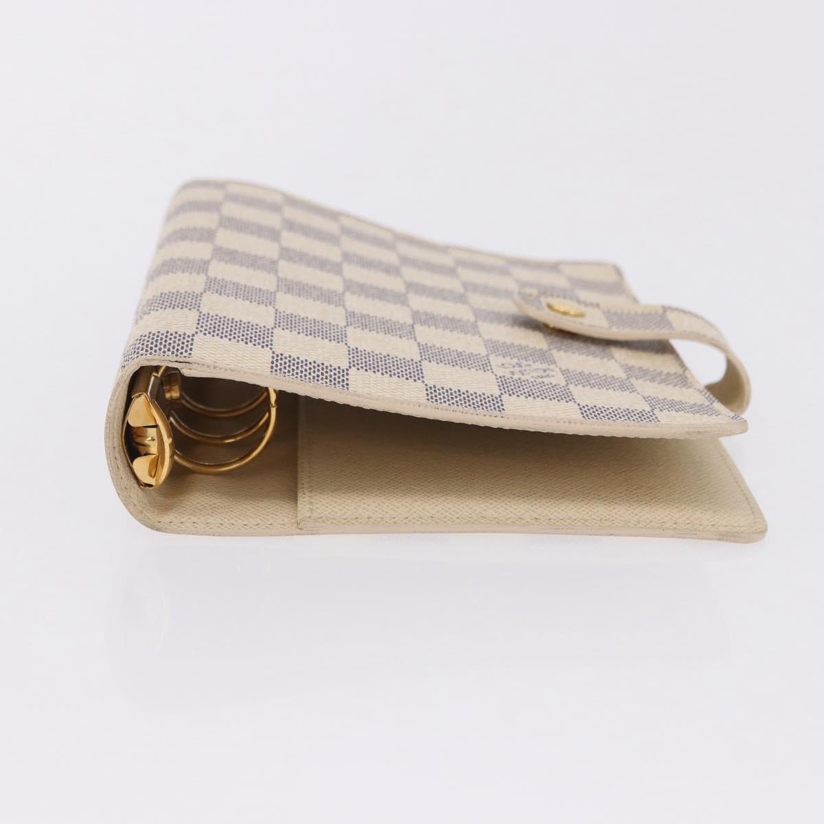 LOUIS VUITTON Damier Azur Agenda MM Day Planner Cover R20707 LV Auth 203022V