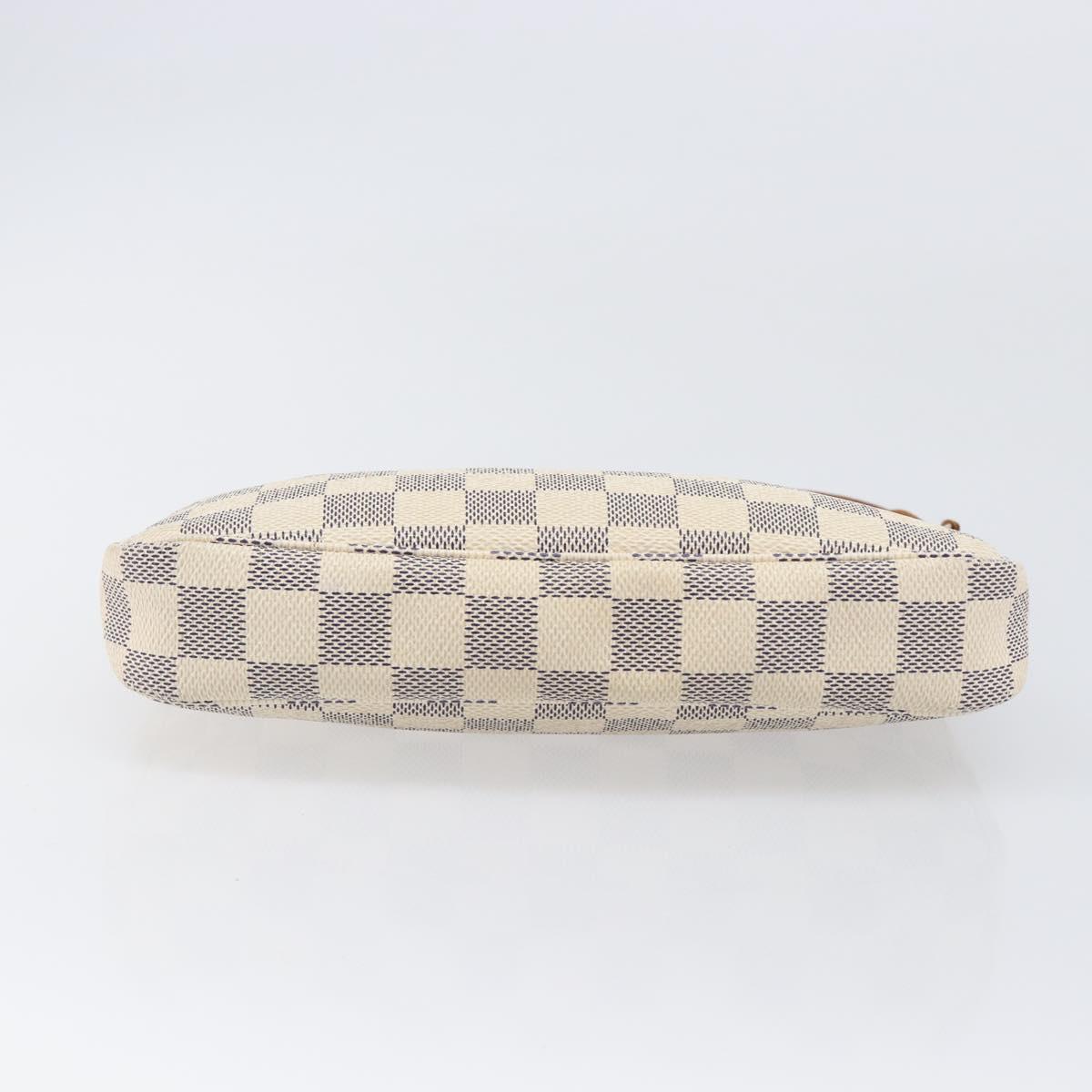 LOUIS VUITTON Damier Azur Pochette Accessoires Pouch N41207 LV Auth 203023V