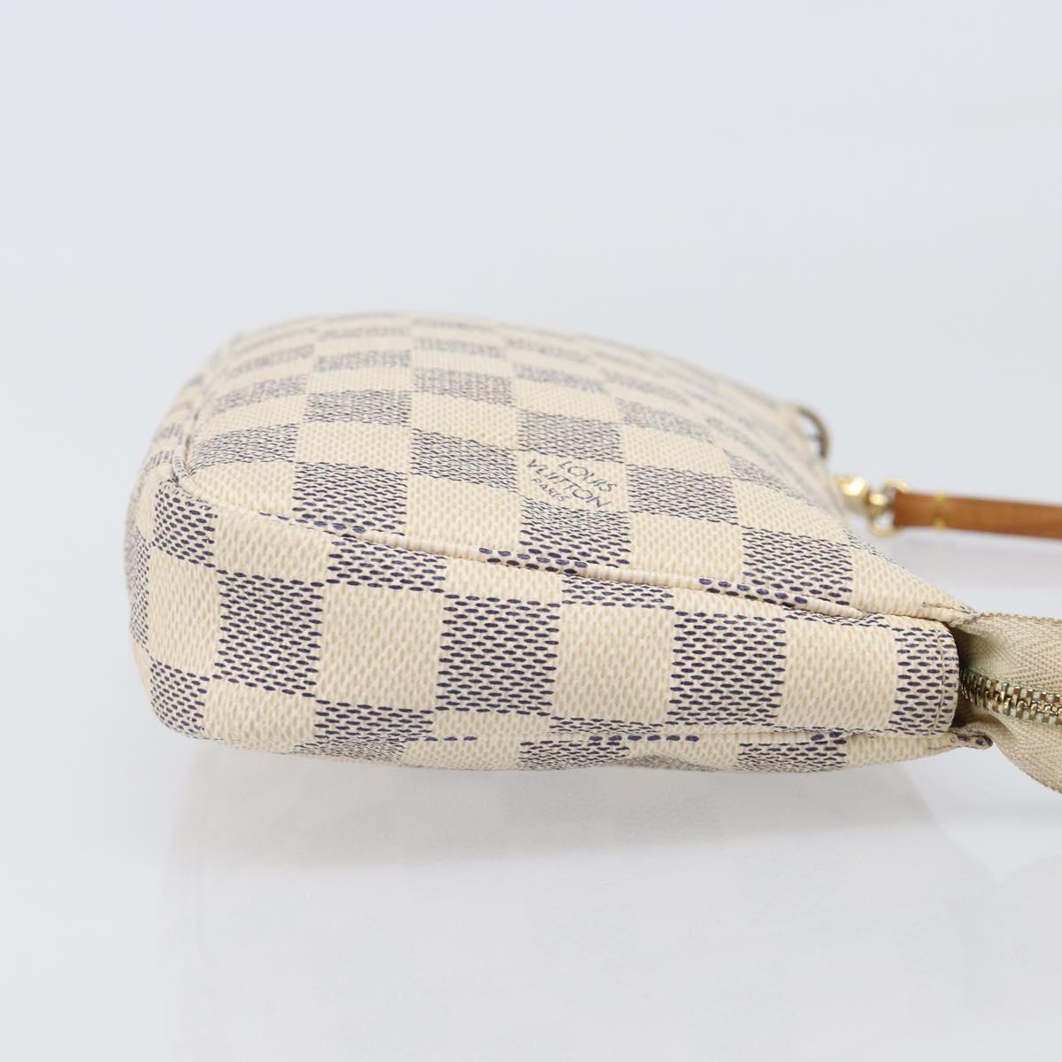 LOUIS VUITTON Damier Azur Pochette Accessoires Pouch N41207 LV Auth 203023V