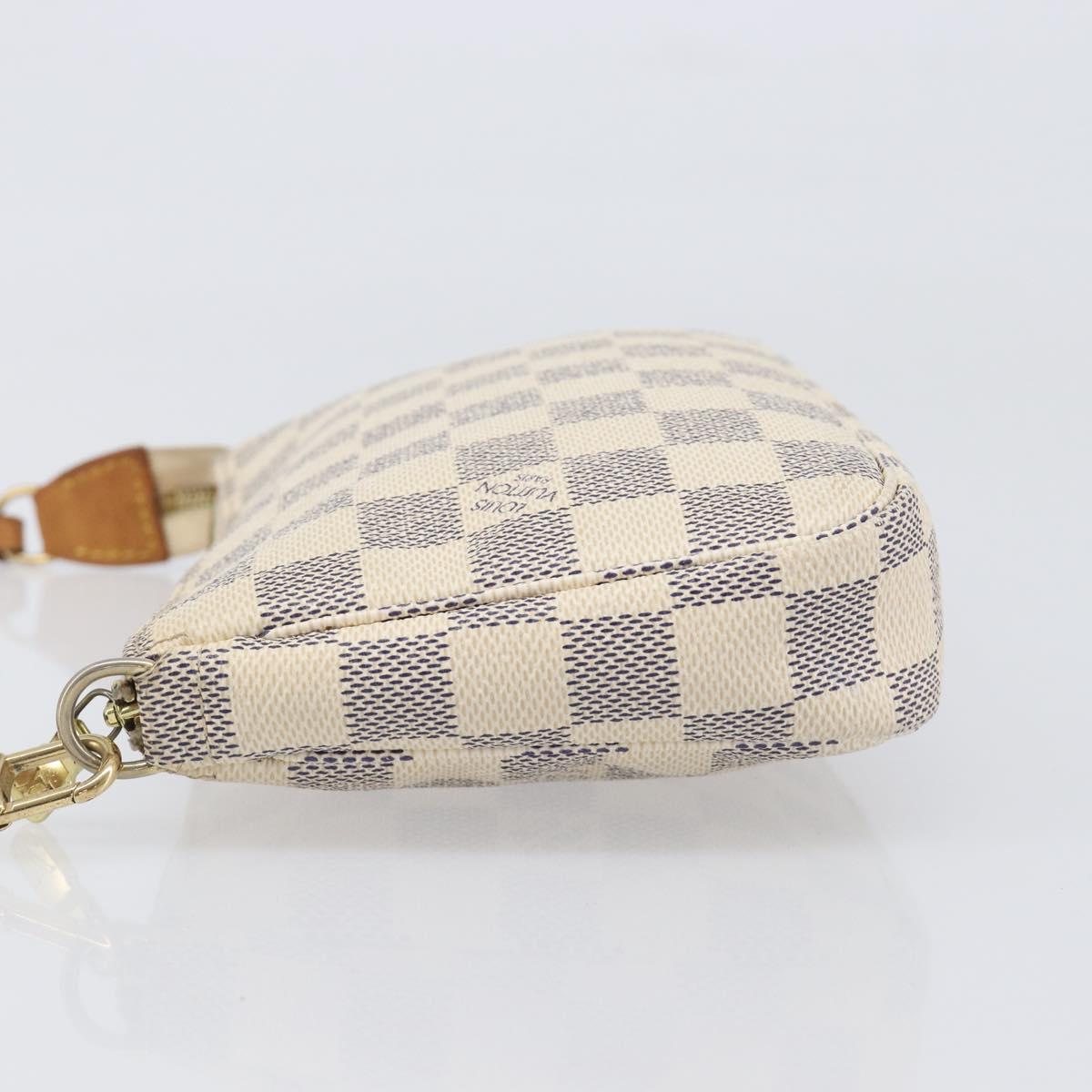 LOUIS VUITTON Damier Azur Pochette Accessoires Pouch N41207 LV Auth 203023V