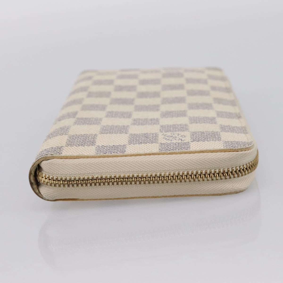 LOUIS VUITTON Damier Azur Zippy Organizer Long Wallet N60012 LV Auth 203024V