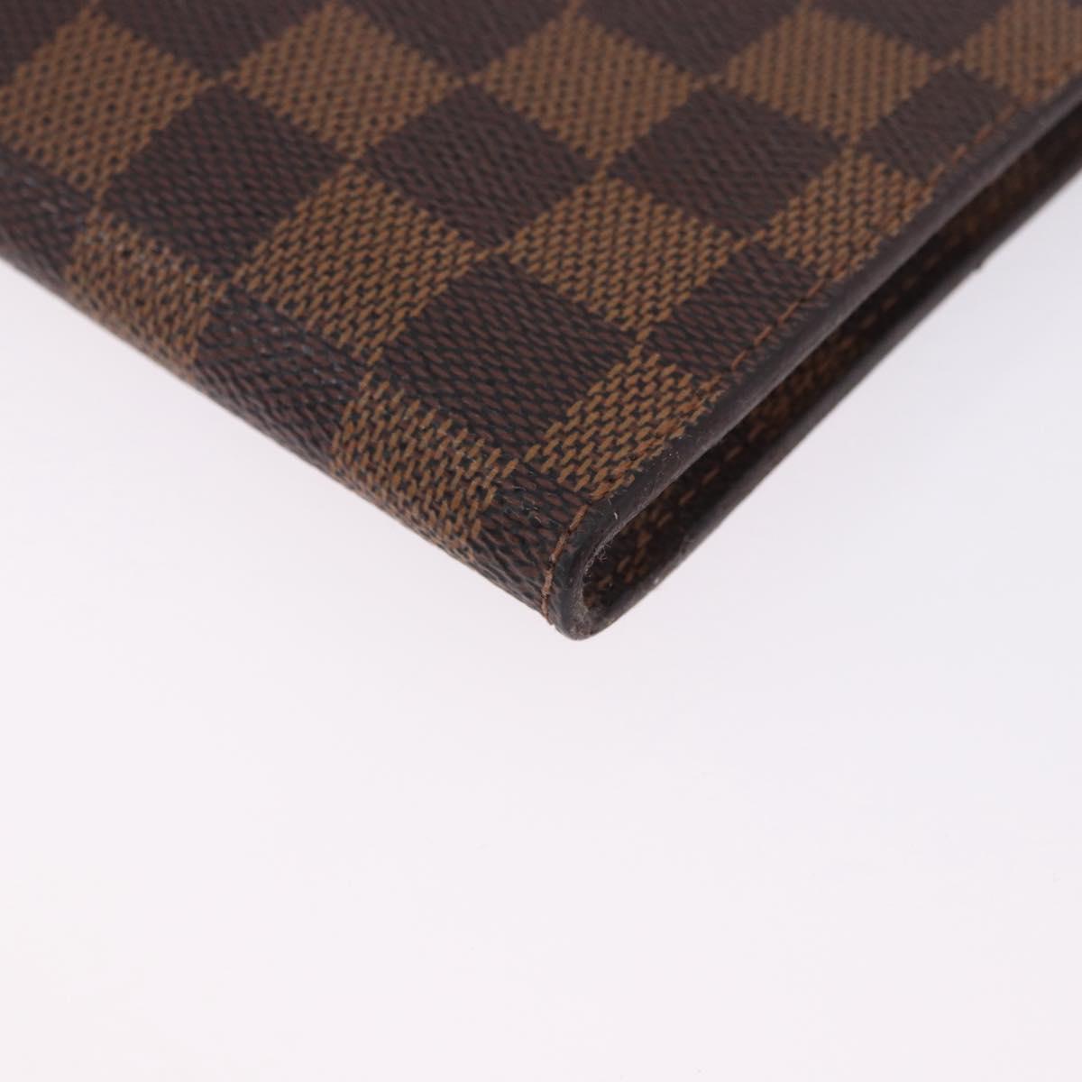 LOUIS VUITTON Damier Ebene Poche Toilette 15 Pouch N47548 LV Auth 203025