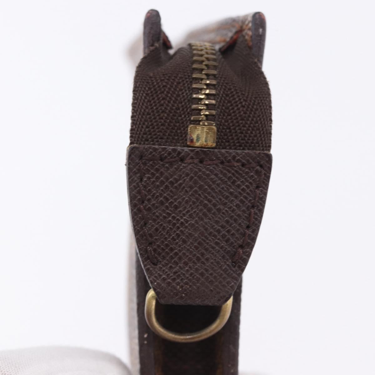 LOUIS VUITTON Damier Ebene Poche Toilette 15 Pouch N47548 LV Auth 203025