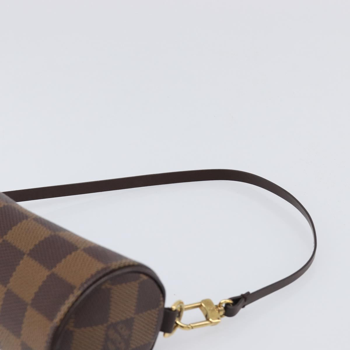 LOUIS VUITTON Damier Ebene Papillon Pouch LV Auth 203026V