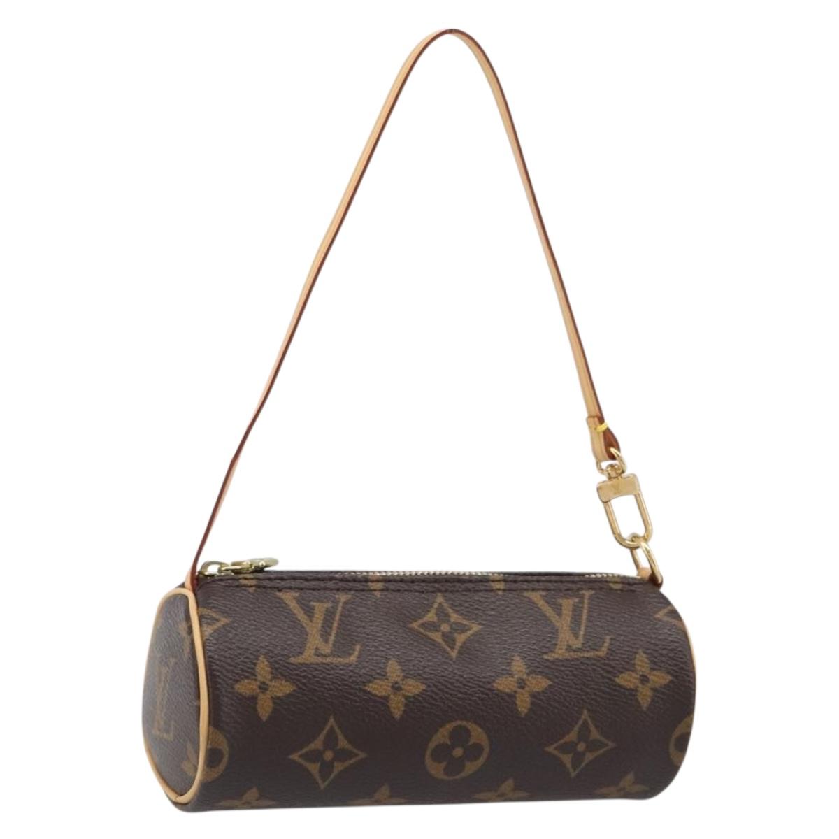 LOUIS VUITTON Monogram Papillon Pouch LV Auth 203027