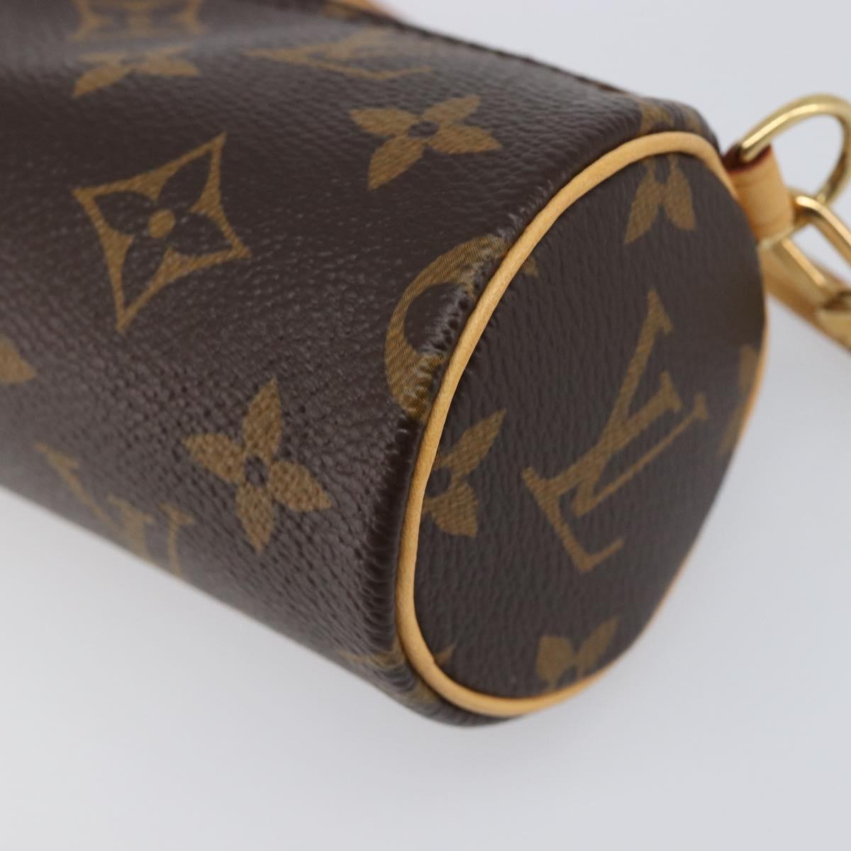 LOUIS VUITTON Monogram Papillon Pouch LV Auth 203027