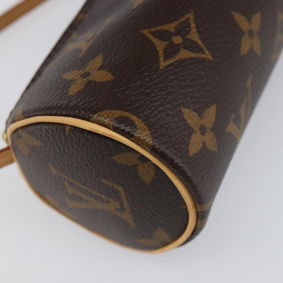 LOUIS VUITTON Monogram Papillon Pouch LV Auth 203027