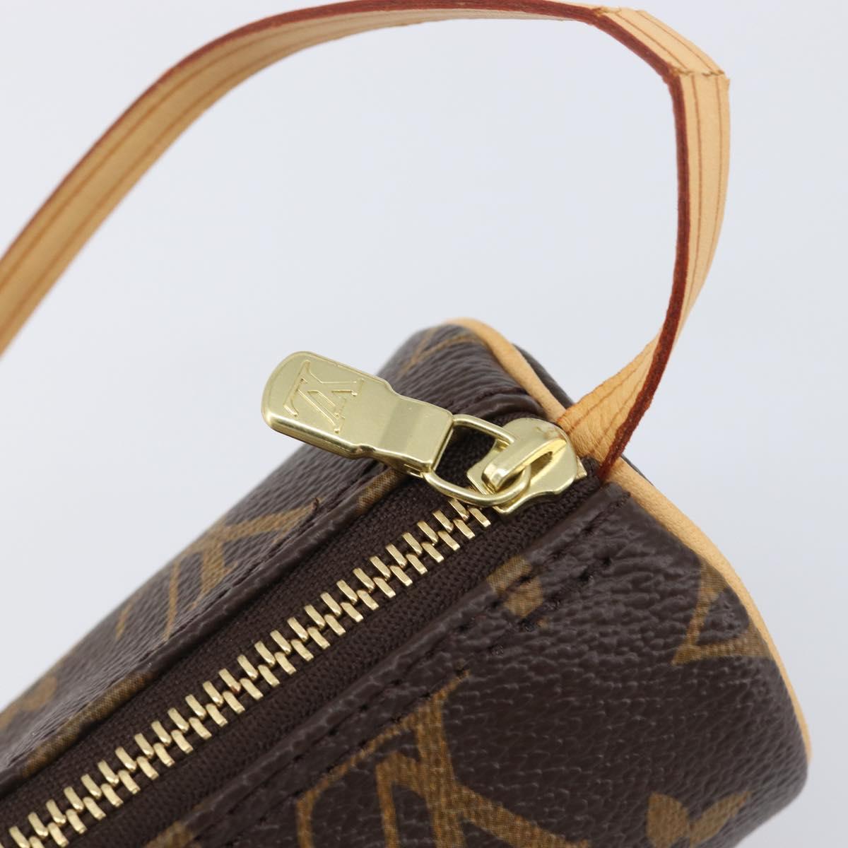 LOUIS VUITTON Monogram Papillon Pouch LV Auth 203027