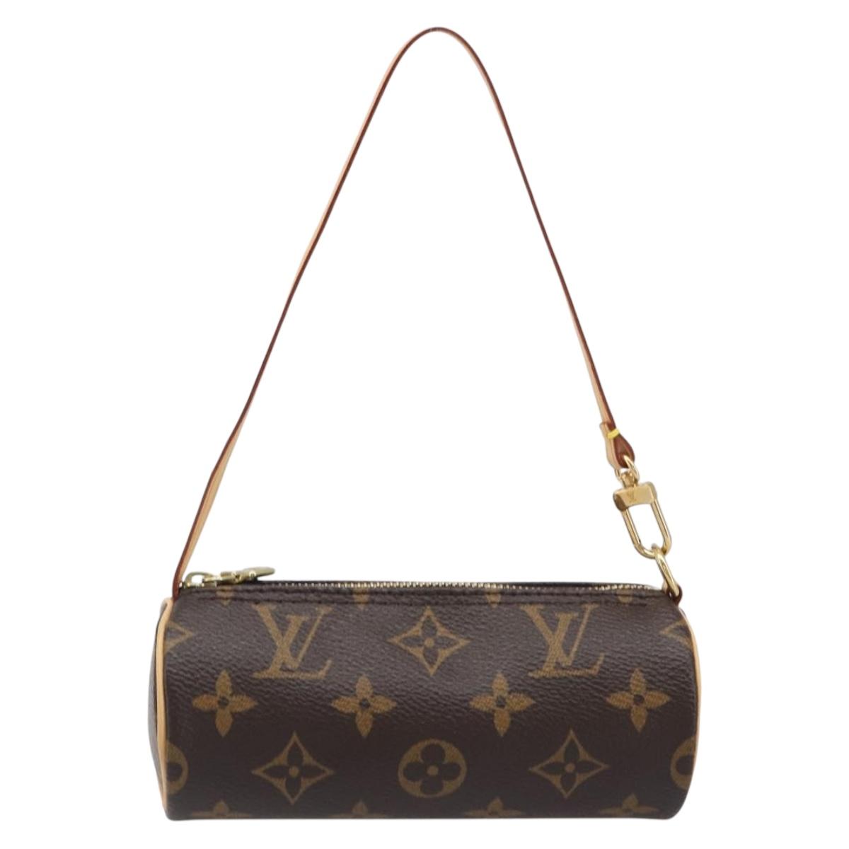 LOUIS VUITTON Monogram Papillon Pouch LV Auth 203027