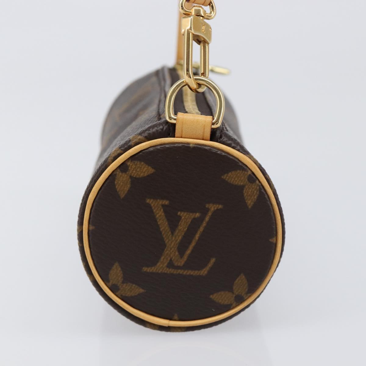 LOUIS VUITTON Monogram Papillon Pouch LV Auth 203027