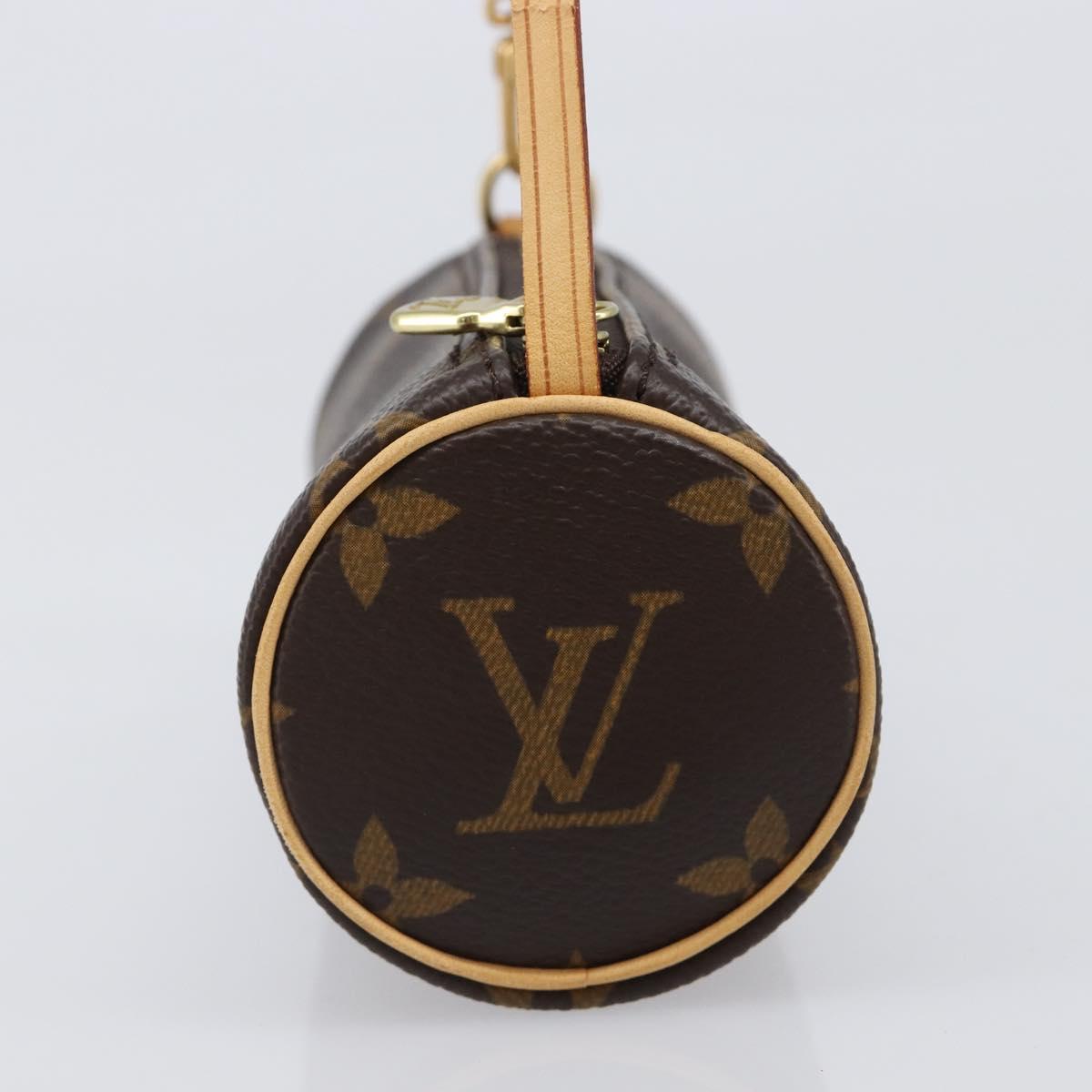 LOUIS VUITTON Monogram Papillon Pouch LV Auth 203027