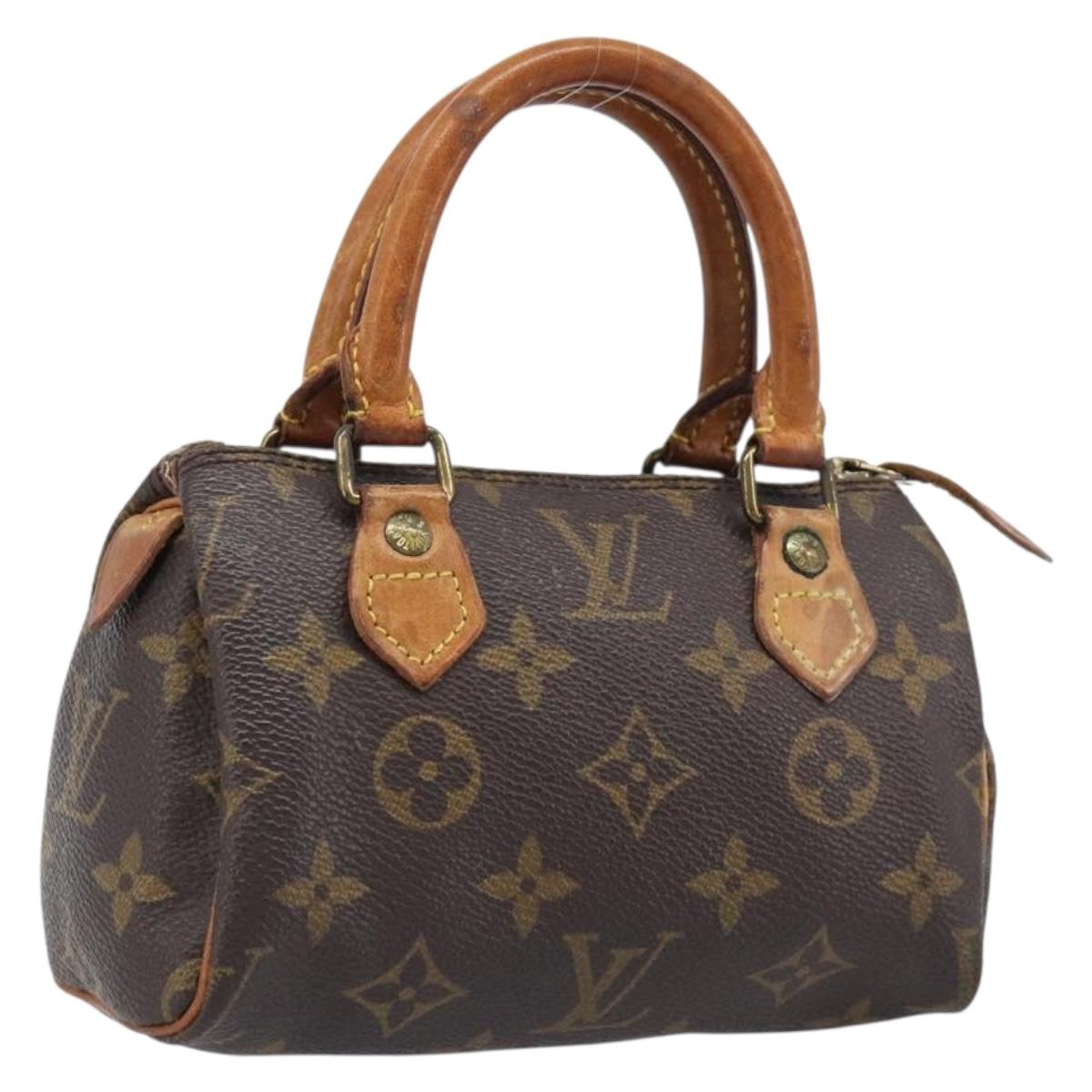 LOUIS VUITTON Monogram Mini Speedy Hand Bag M41534 LV Auth 203029