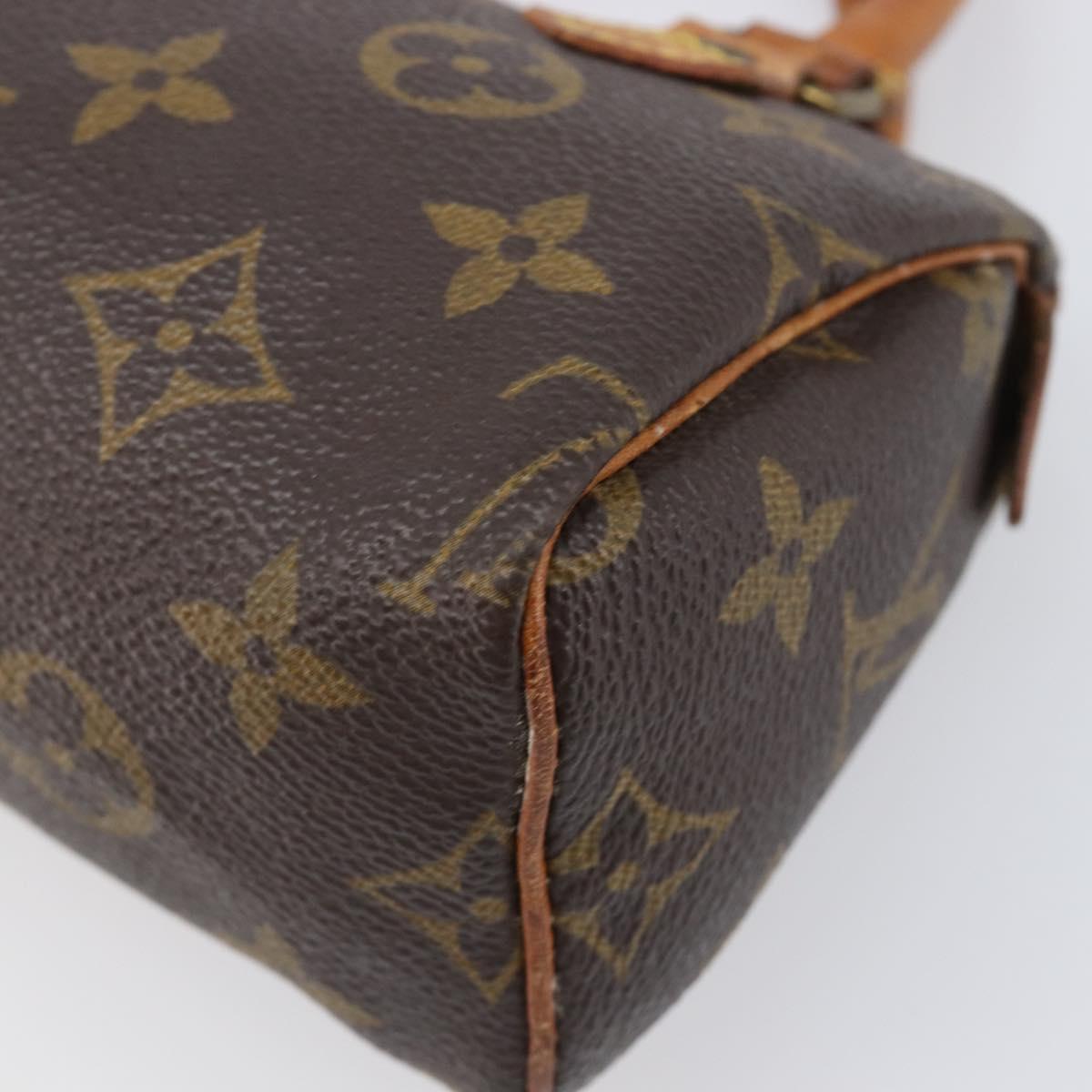 LOUIS VUITTON Monogram Mini Speedy Hand Bag M41534 LV Auth 203029