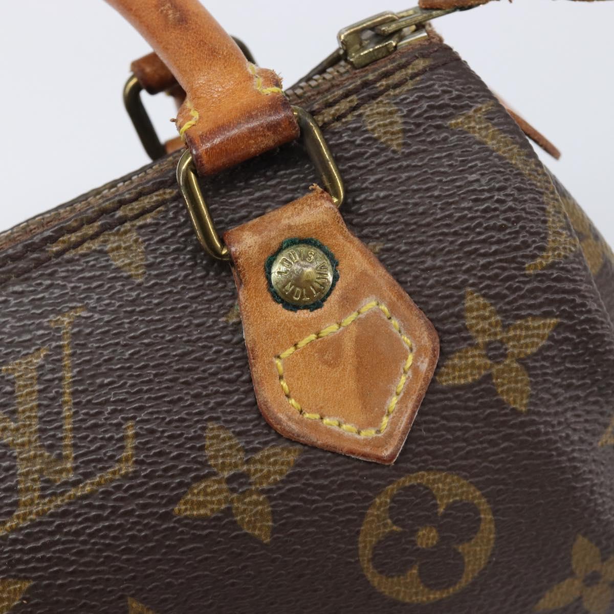 LOUIS VUITTON Monogram Mini Speedy Hand Bag M41534 LV Auth 203029