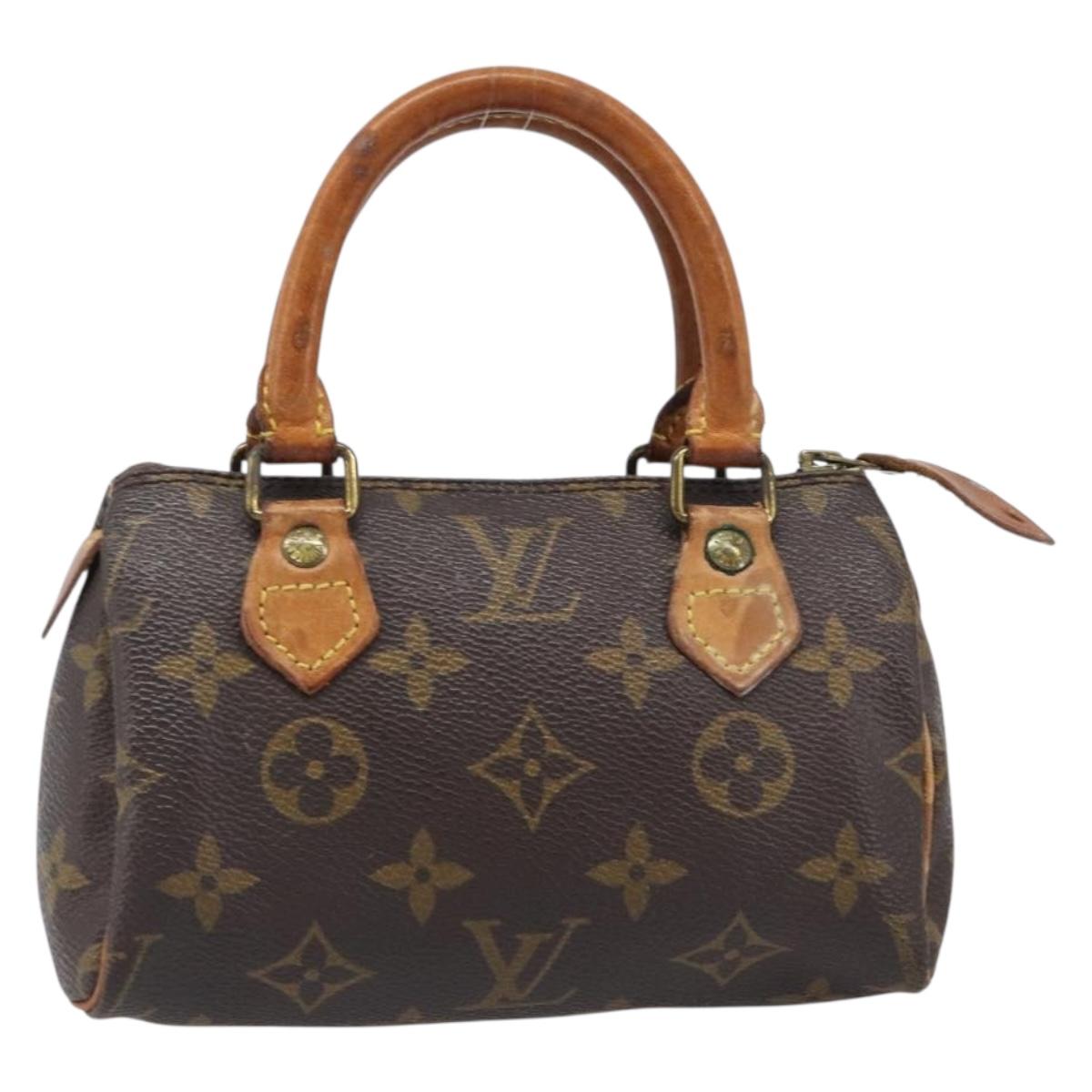 LOUIS VUITTON Monogram Mini Speedy Hand Bag M41534 LV Auth 203029