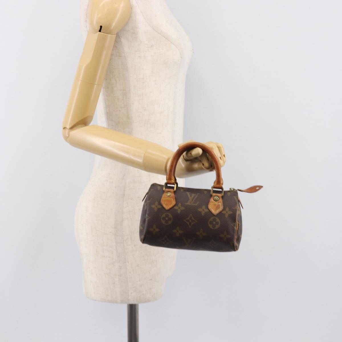 LOUIS VUITTON Monogram Mini Speedy Hand Bag M41534 LV Auth 203029