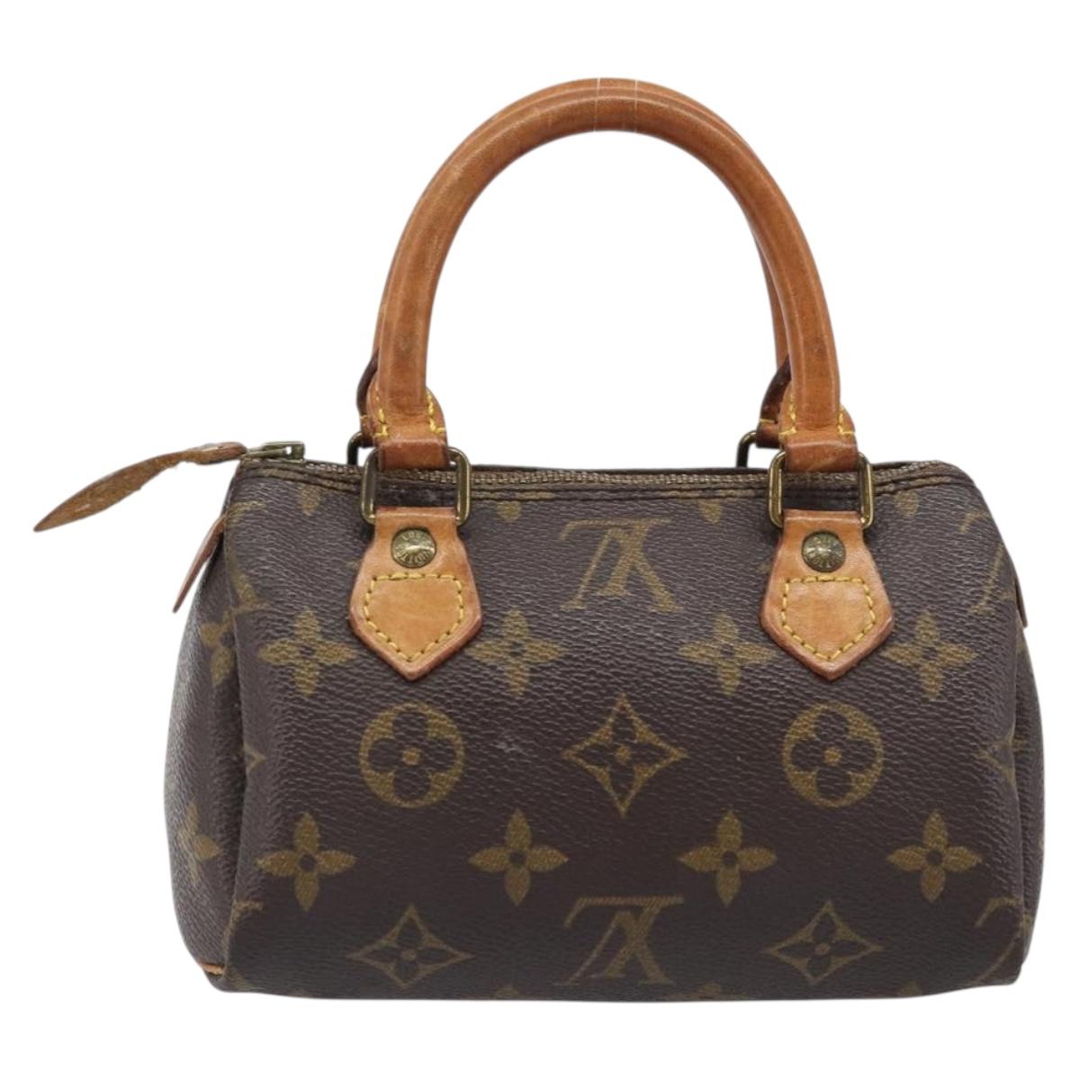 LOUIS VUITTON Monogram Mini Speedy Hand Bag M41534 LV Auth 203029