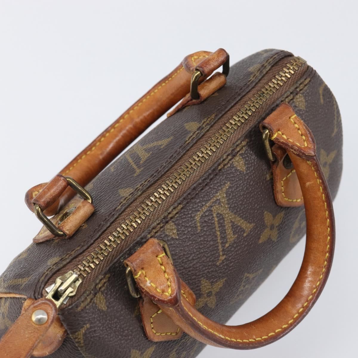 LOUIS VUITTON Monogram Mini Speedy Hand Bag M41534 LV Auth 203029
