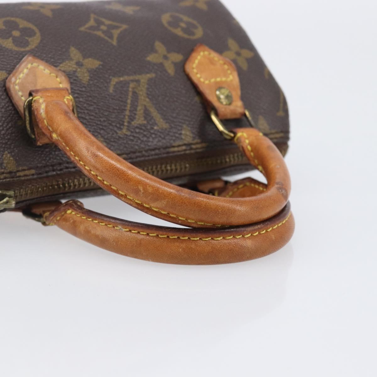 LOUIS VUITTON Monogram Mini Speedy Hand Bag M41534 LV Auth 203029