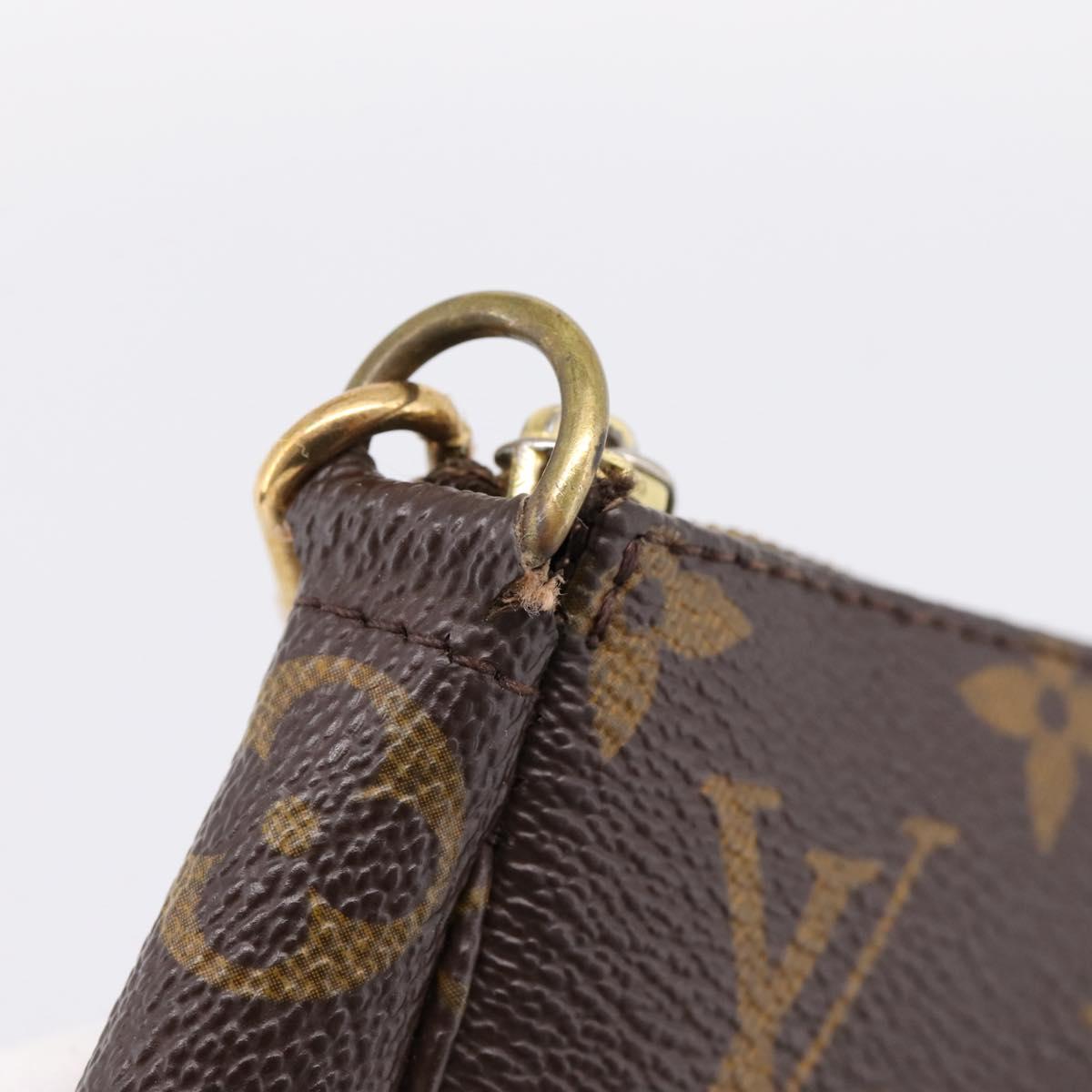 LOUIS VUITTON Monogram Pochette Accessoires Pouch M51980 LV Auth 203030