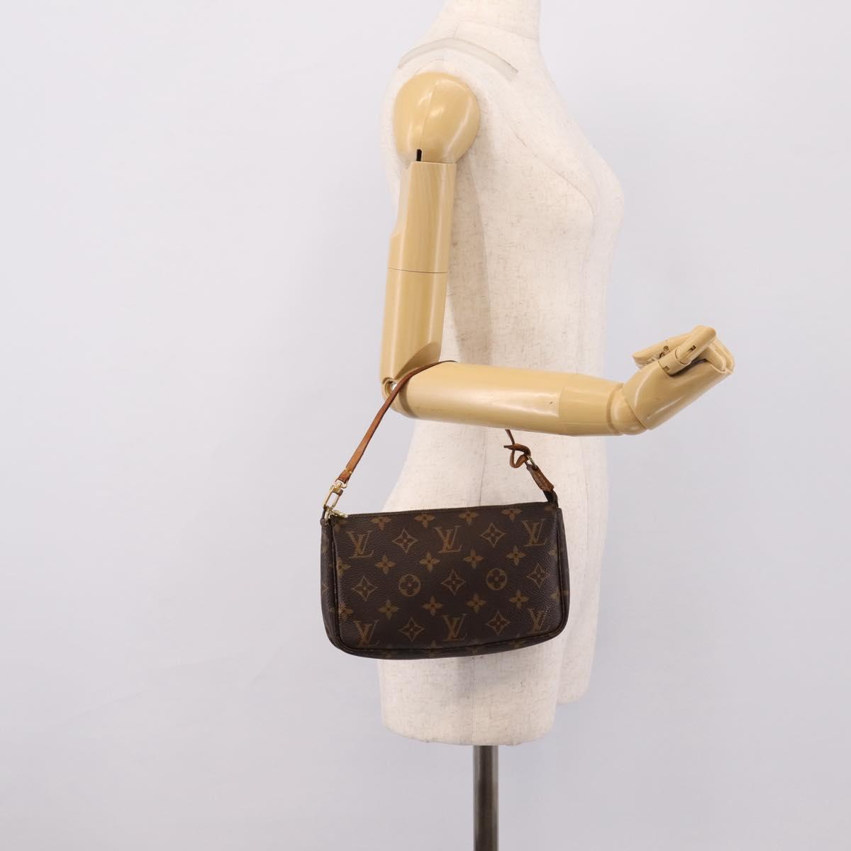 LOUIS VUITTON Monogram Pochette Accessoires Pouch M51980 LV Auth 203030