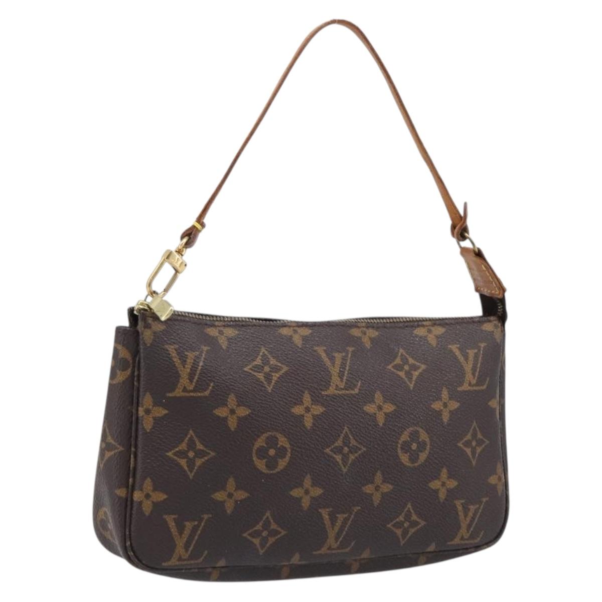 LOUIS VUITTON Monogram Pochette Accessoires Pouch M51980 LV Auth 203031