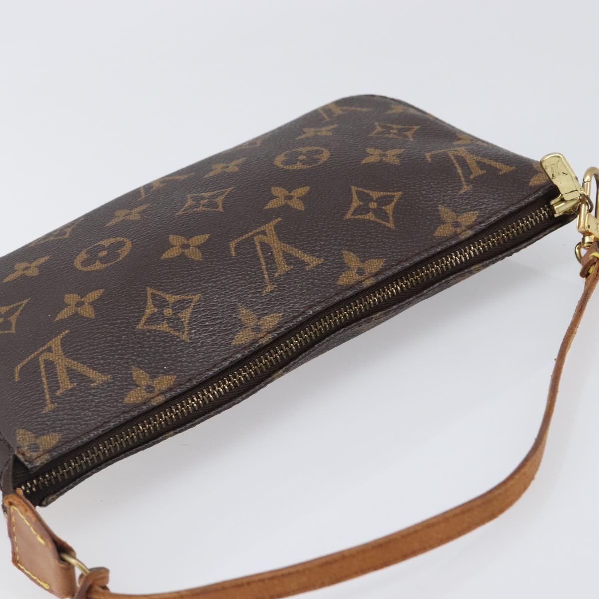 LOUIS VUITTON Monogram Pochette Accessoires Pouch M51980 LV Auth 203031