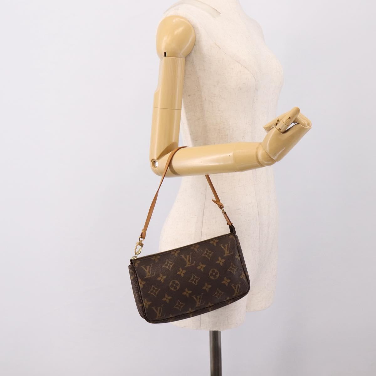 LOUIS VUITTON Monogram Pochette Accessoires Pouch M51980 LV Auth 203033A