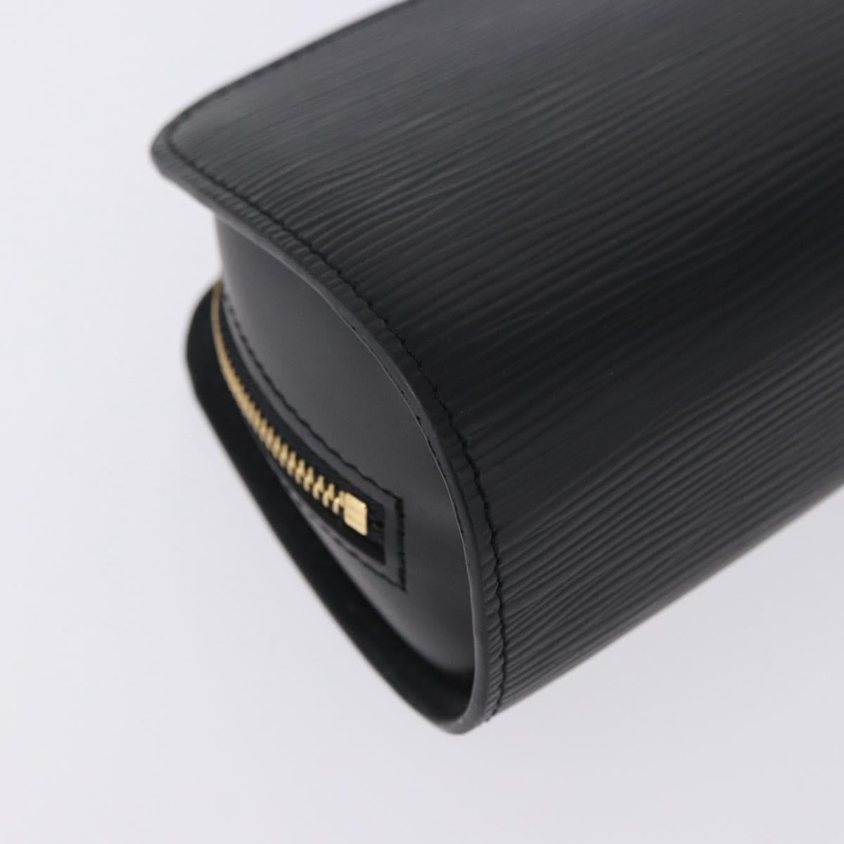 LOUIS VUITTON Epi Dauphine PM Pouch Black M48442 LV Auth 203037