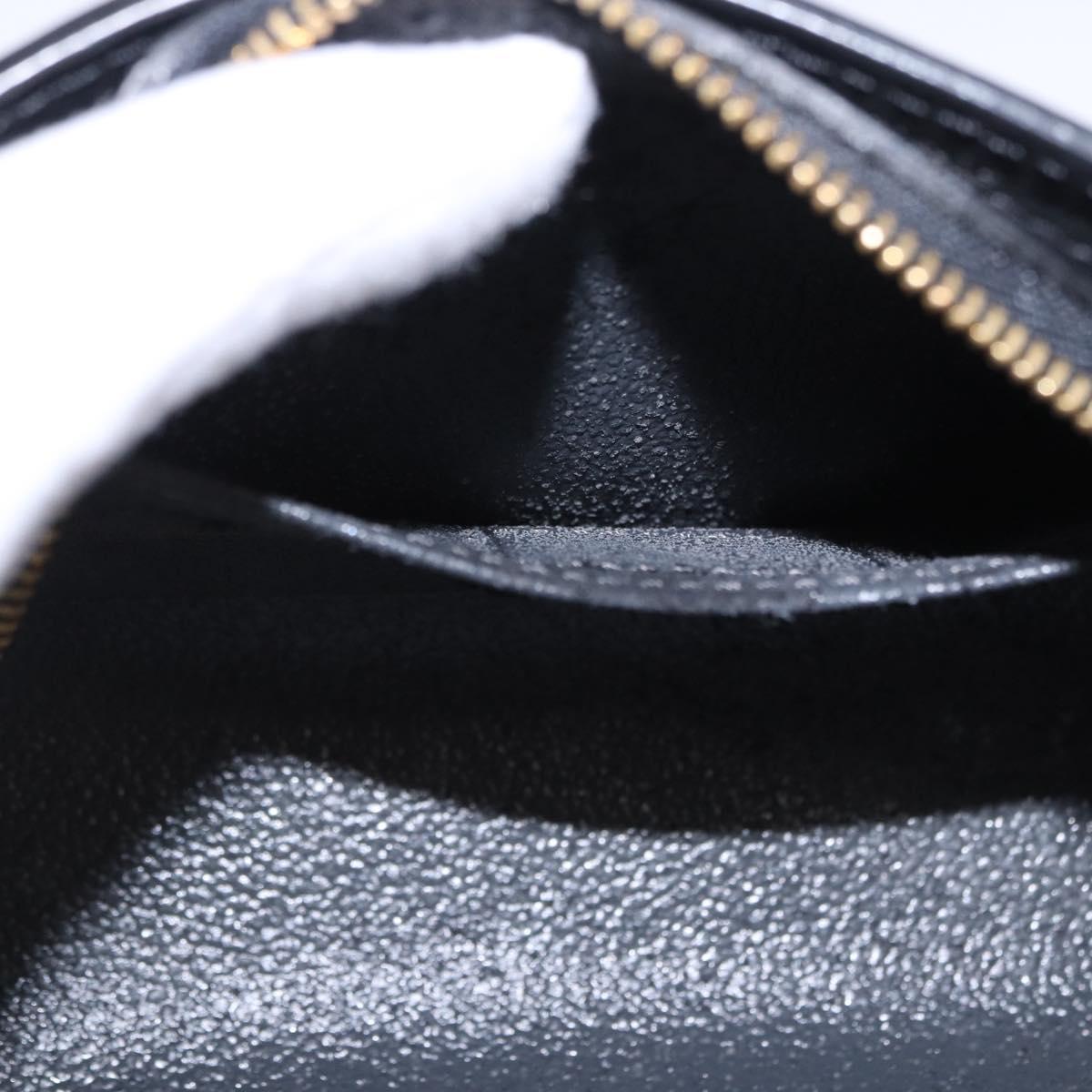 LOUIS VUITTON Epi Dauphine PM Pouch Black M48442 LV Auth 203037